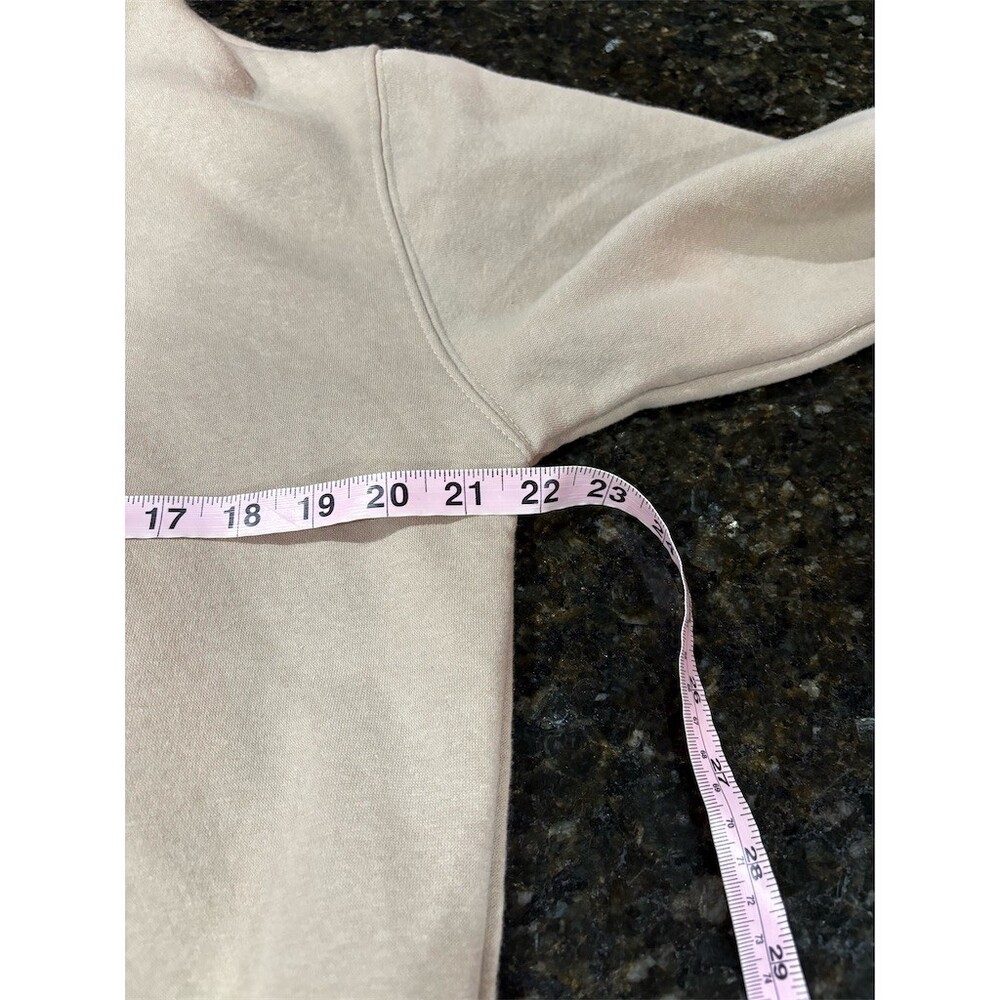 Disney Winnie the Pooh Hoodie Unisex Size L Beige Pullover Embroidered - Picture 5 of 10